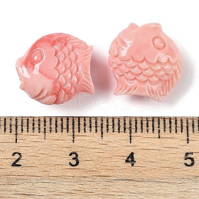 Synthetic Shell Dyed Carved Beads SHEL-H005-11-1