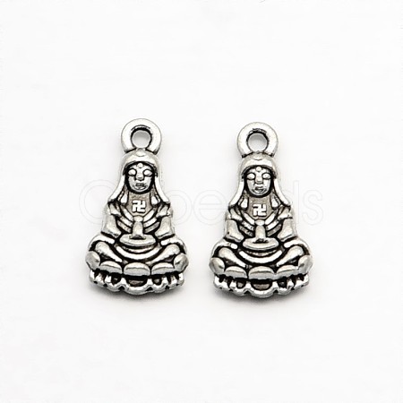 Tibetan Style Alloy Buddha Pendants TIBEP-O009-18-1