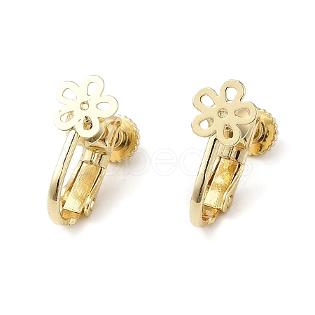 Brass Screw Clip-on Earrings EJEW-Q782-02G-1