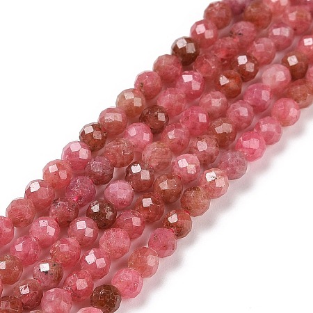 Natural Rhodonite Beads Strands G-C009-A18-1