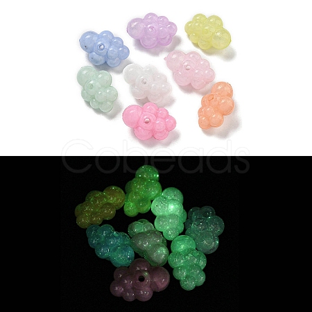 Luminous Acrylic Beads OACR-E041-14-1