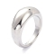 Non-Tarnish 304 Stainless Steel Finger Rings, Wide Band Rings, Stainless Steel Color, US Size 7 1/4(17.5mm)