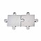 Non-Tarnish 201 Stainless Steel Pendants, Puzzle, Stainless Steel Color, 30x49.5x2mm, Hole: 2.5mm