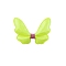 Glitter Butterfly Bowknot Alligator Hair Clips, Hair Accessories, Lime, 70x50x15mm