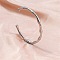 Non-Tarnish Vintage Bamboo Joint 304 Stainless Steel Cuff Bangles for Women