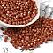 Baking Painted Glass Seed Beads, Bicone, Saddle Brown, 4.5x4mm, Hole: 1mm, about 5232pcs/pound