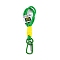 Braided Nylon Strap, Alloy Clasp for Key Chain Bag Phone Lanyard, Lime Green, 18.5~19cm