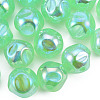 Electroplate Rainbow Iridescent Plating Acrylic Beads TACR-T025-002A-5