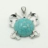 Synthetic Turquoise Jewelry Sets SJEW-J001-04-2