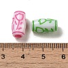 Opaque Acrylic Beads OACR-E039-02B-3