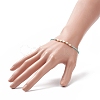 Natural Pearl & Glass Seed Beaded Stretch Bracelet for Women BJEW-JB09167-3
