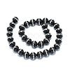 Natural Black Onyx Beads Strands G-F604-08A-12mm-2