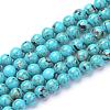 Assembled Synthetic Turquoise and Shell Beads Strands G-S212-4mm-03-1