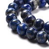 Natural Lapis Lazuli Round Beads Strands G-I181-09-8mm-3