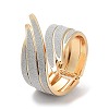 Sparkle Wings Wrap Alloy Cuff Bangles BJEW-C058-05G-02-1