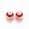 Alloy Enamel Beads ENAM-WH0047-14K-8mm-2