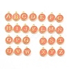 Initial Letter A~Z Alphabet Enamel Charms ENAM-Q437-11-1