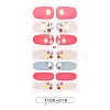 Full Cover Strawberry Flower Nail Stickers MRMJ-T100-018-2