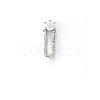 Brass Micro Pave Clear Cubic Zirconia Cabochons MRMJ-T015-43P-01-1