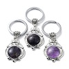 Natural Amethyst Keychain KEYC-H019-02P-04-1