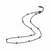 304 Stainless Steel Satellite Chain Necklace for Men Women NJEW-K245-011E-1