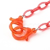 Personalized ABS Plastic Cable Chain Necklaces NJEW-JN03476-3
