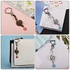 20Pcs 10 Styles Rainbow Color Vacuum Plated Alloy Keychain Clasps JX114A-6