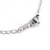 Heart 304 Stainless Steel Beaded Necklaces NJEW-O076-01P-2
