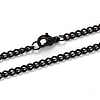 304 Stainless Steel Twisted Chain Curb Chain Necklaces NJEW-L416-04B-1