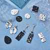 20Pcs 10 Style Acrylic Pendants SACR-SZ0001-16-5