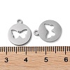 304 Stainless Steel Charms STAS-F300-01P-3