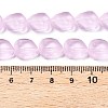 Frosted Glass Beads Strands GLAA-T023-30B-4