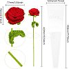 Cotton Knitting Artificial Flower AJEW-WH0013-51-2