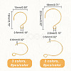 Unicraftale 48Pcs 6 Style 316 Surgical Stainless Steel Earring Hooks STAS-UN0047-36-4