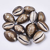 Natural Cowrie Shell Pendants X-SSHEL-N034-24-1