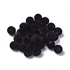 Flocky Acrylic Beads OACR-L011-B-07-1