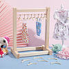 AHADEMAKER 30Pcs Miniature Wood Doll Clothes Hangers DOLL-GA0001-08-4