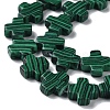 Synthetic Malachite Dyed Beads Strands G-M418-B05-01-4