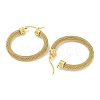 PVD Vacuum Plating 304 Stainless Steel Hoop Earrings for Women EJEW-G401-05B-G-2