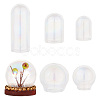  12Pcs 2 Style 3 Sizes Mini Glass Cloche Dome Covers AJEW-NB0005-21-1