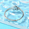 Brass Adjustable Rings for Women RJEW-R005-05P-3