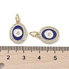 Real 18K Gold Plated Brass Micro Pave Cubic Zirconia Pendants KK-L209-064G-03-3