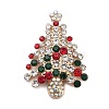 Christmas Alloy Rhinestone Cabochons FIND-U016-03G-04-1