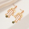 Geometric Brass Tassel Stud Earrings GB2596-4-1