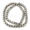 Electroplated Natural Lava Rock Beads Strands G-L606-B02-01A-3