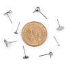 304 Stainless Steel Stud Earring Settings & Findings STAS-MSMC002-05P-4