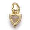 Brass Micro Pave Cubic Zirconia Charms X-KK-P192-08-G01-2