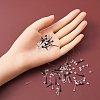 200Pcs 2 Colors Eco-Friendly Plastic Stud Earring Findings KY-YW0001-19-7