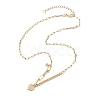 Brass Paperclip Chain Necklaces NJEW-JN04929-4