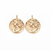 Brass Micro Pave Clear Cubic Zirconia Charms KK-S356-715-1